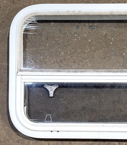Used White Radius Opening Window : 23 1/2 W x 17 1/2 H x 1 7/8 D