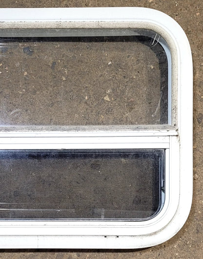 Used White Radius Opening Window : 23 1/2 W x 17 1/2 H x 1 7/8 D
