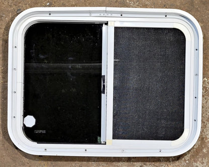 Used White Radius Opening Window : 23 1/2 W x 17 1/2 H x 1 3/4 D