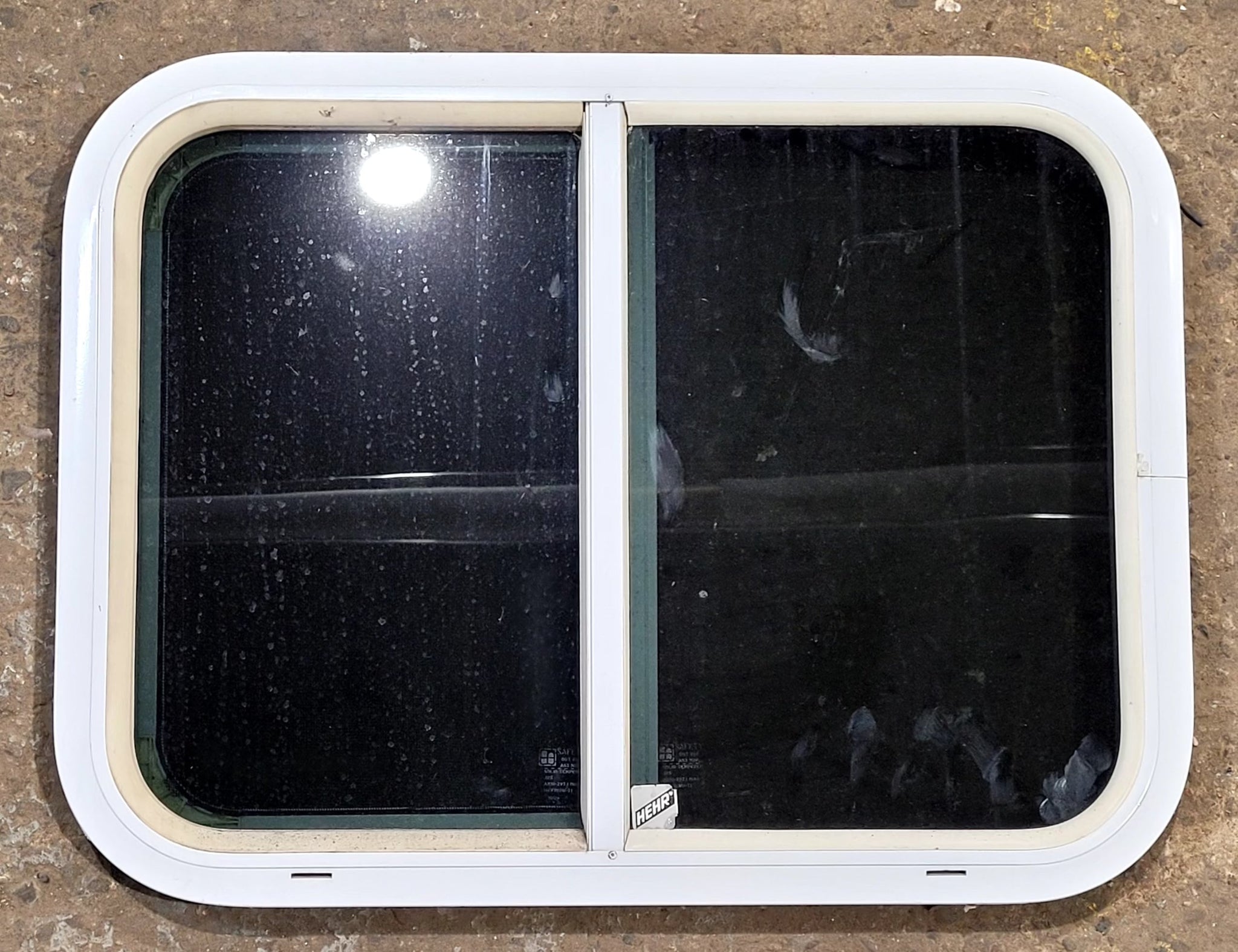 Used White Radius Opening Window : 23 1/2 W x 17 1/2 H x 1 1/4 D
