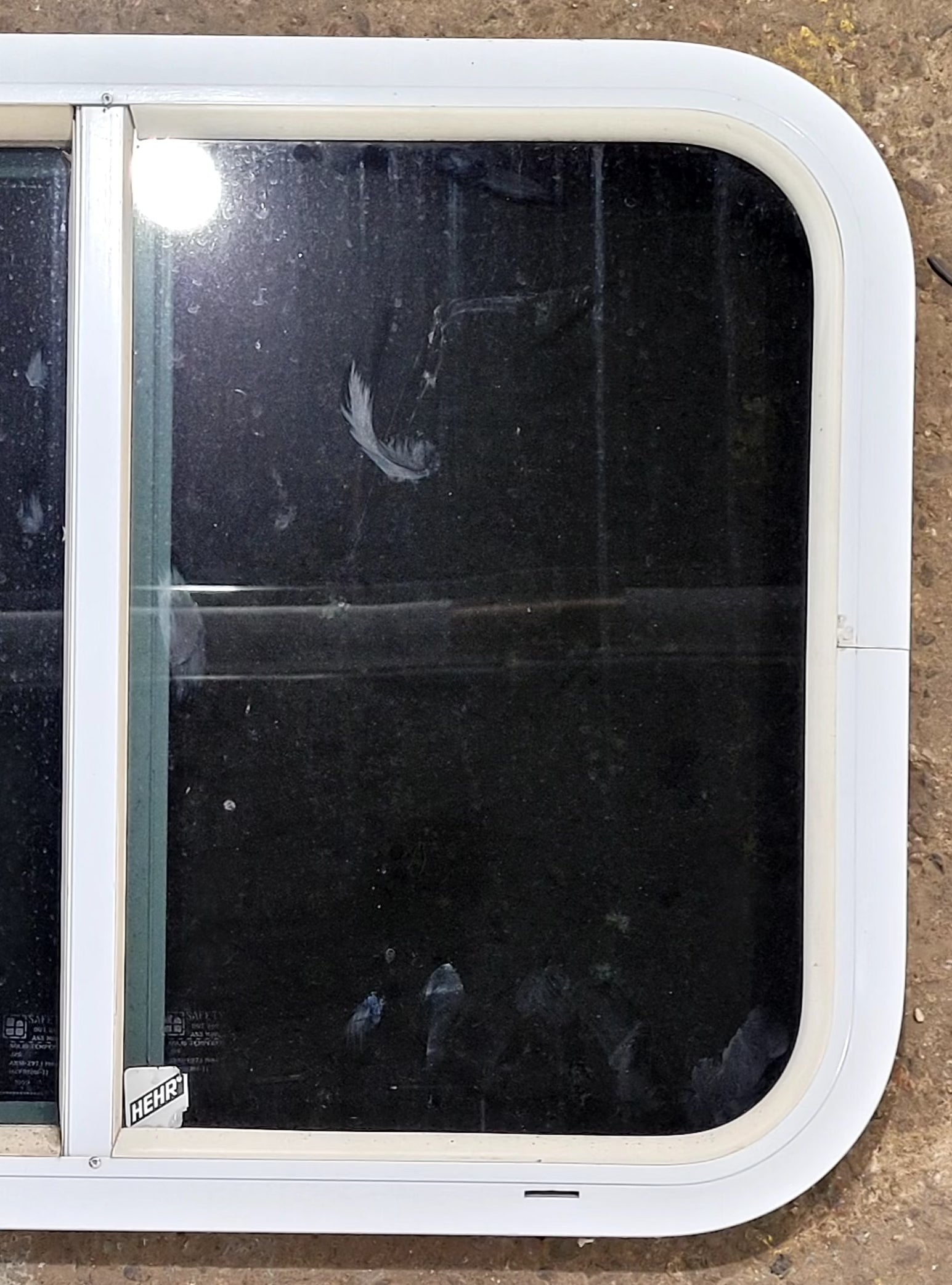 Used White Radius Opening Window : 23 1/2 W x 17 1/2 H x 1 1/4 D