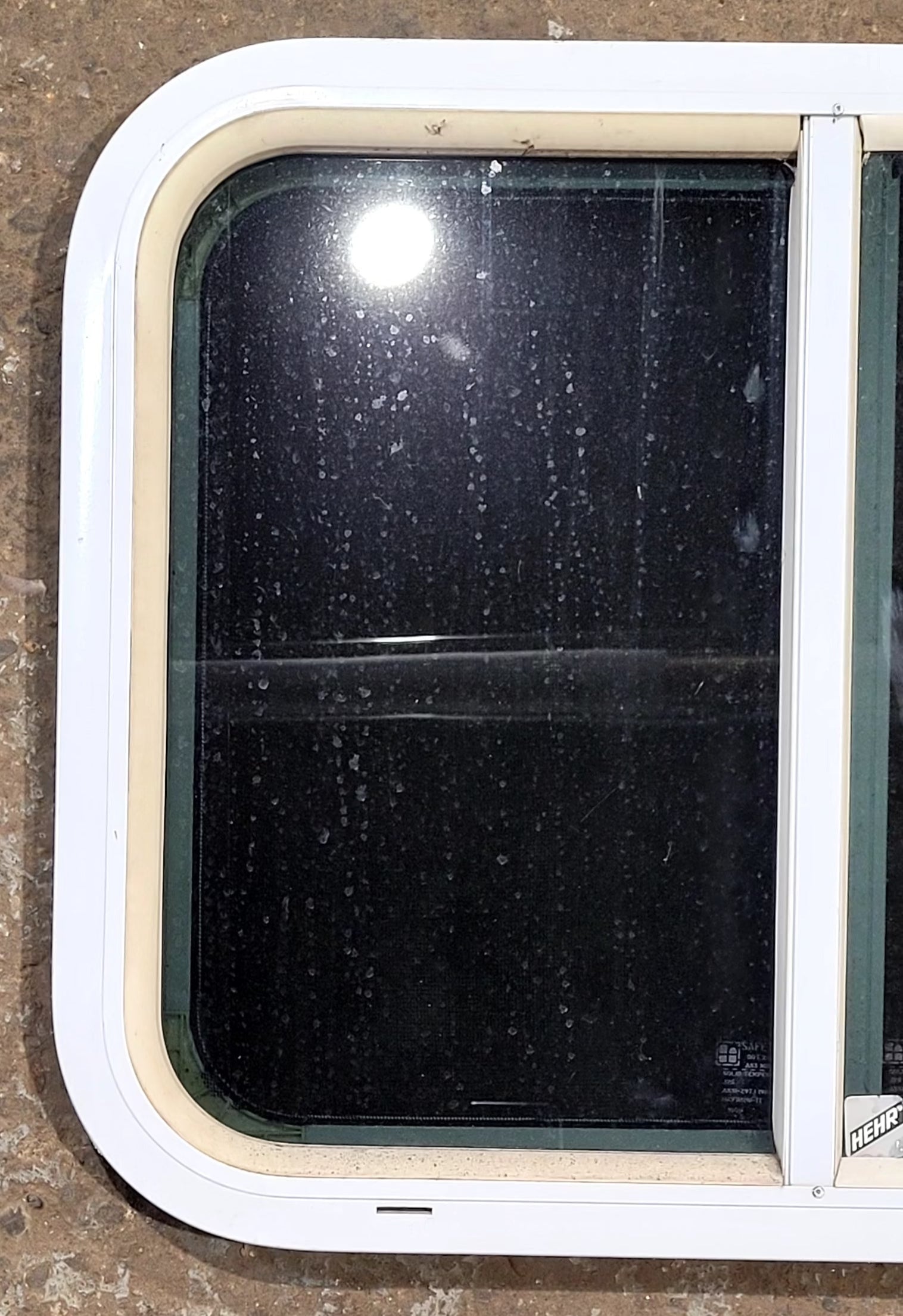 Used White Radius Opening Window : 23 1/2 W x 17 1/2 H x 1 1/4 D