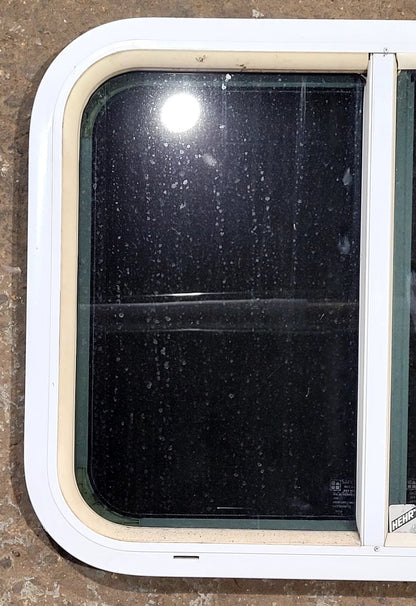 Used White Radius Opening Window : 23 1/2 W x 17 1/2 H x 1 1/4 D