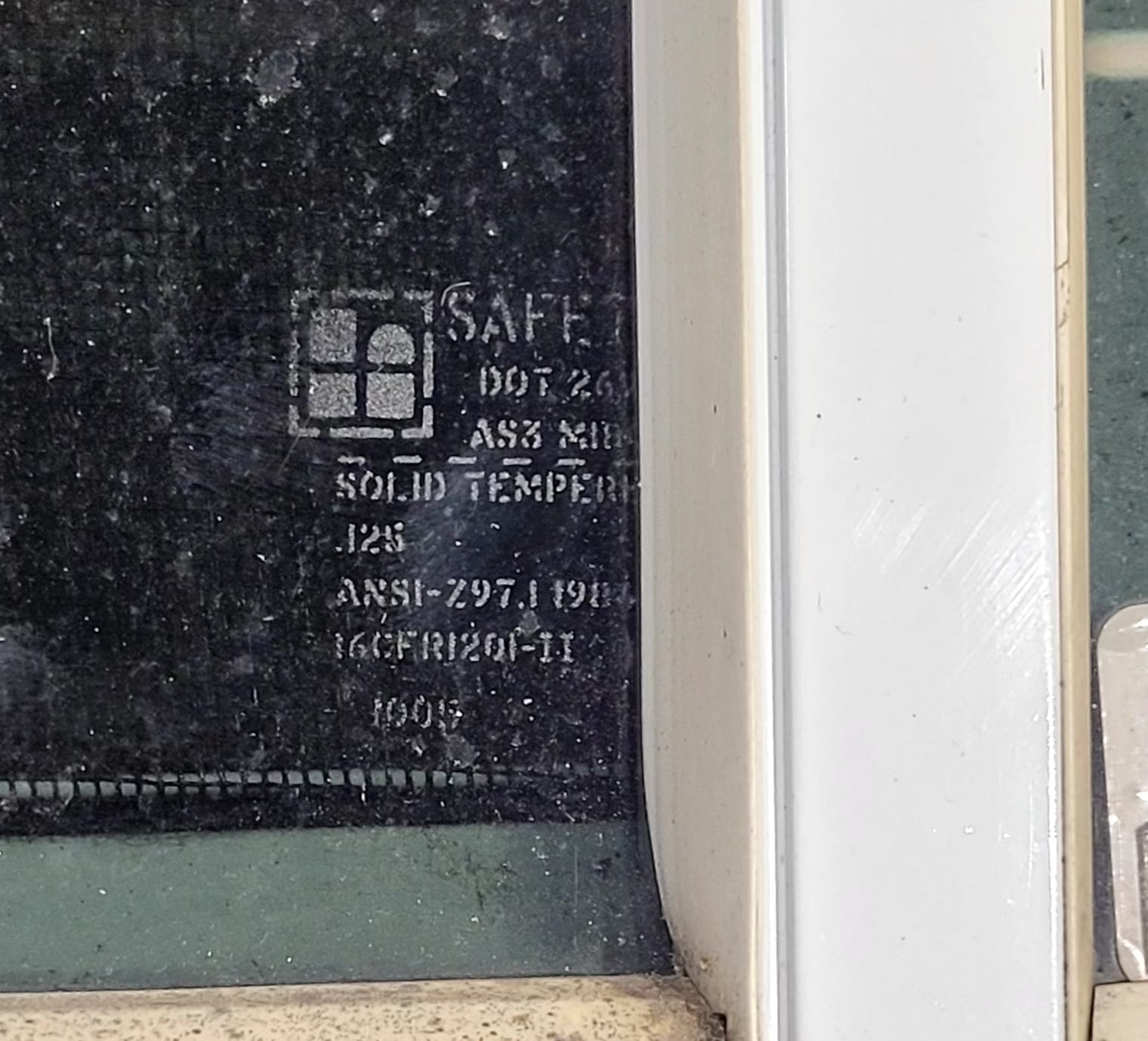 Used White Radius Opening Window : 23 1/2 W x 17 1/2 H x 1 1/4 D