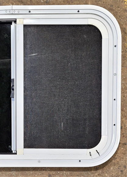 Used White Radius Opening Window : 23 1/2 W x 17 1/2 H x 1 1/4 D