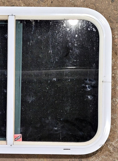 Used White Radius Opening Window : 23 1/2 W x 17 1/2 H x 1 1/4 D