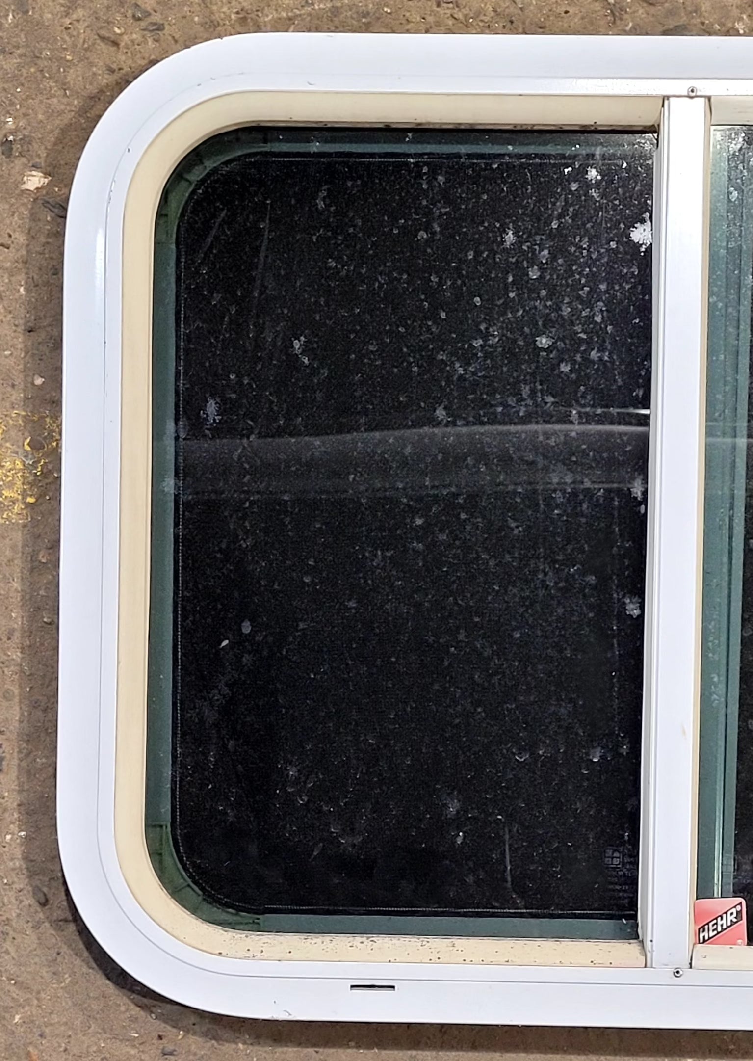 Used White Radius Opening Window : 23 1/2 W x 17 1/2 H x 1 1/4 D