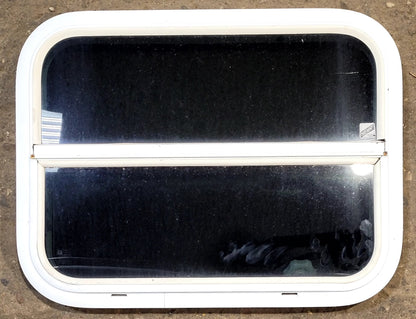 Used White Radius Opening Window : 23 1/2 W x 17 1/2 H x 1 1/2 D