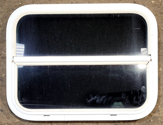 Used White Radius Opening Window : 23 1/2 W x 17 1/2 H x 1 1/2 D