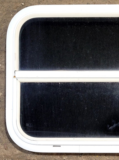 Used White Radius Opening Window : 23 1/2 W x 17 1/2 H x 1 1/2 D
