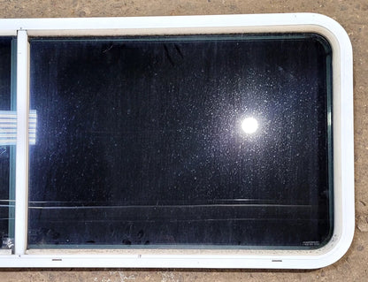 Used White Radius Emergency Opening Window : 59 1/2 W x 21 1/2 H x 1 3/4 D