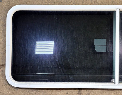Used White Radius Emergency Opening Window : 59 1/2 W x 21 1/2 H x 1 3/4 D