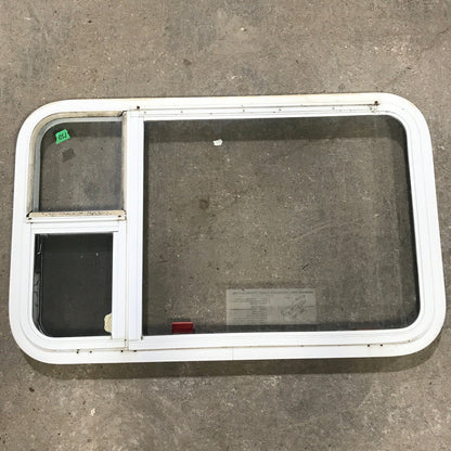 Used White Radius Emergency Opening Window : 35 1/2 W x 21 1/2 H x 1 7/8 D