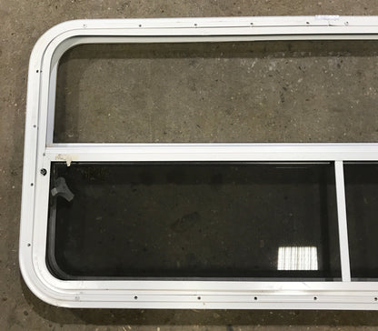 Used White Radius Emergency Opening Window : 47 1/2 W x 21 1/2 H x 1 1/2 D