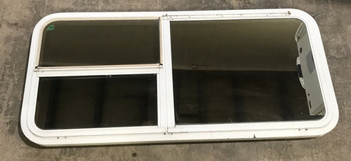 Used White Emergency Opening Window : 47 1/2 W x 21 1/2 H x 2 D