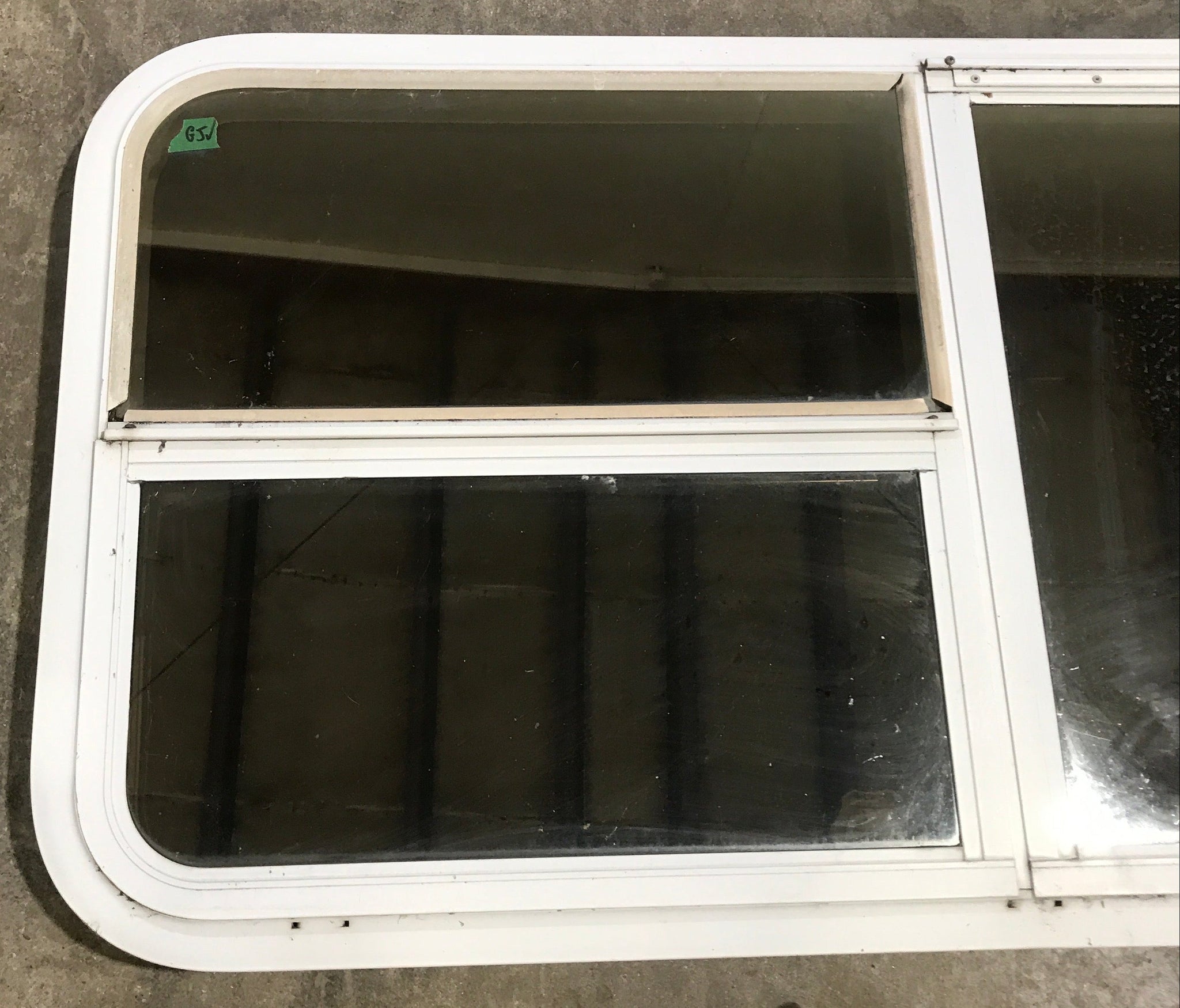 Used White Emergency Opening Window : 47 1/2 W x 21 1/2 H x 2 D