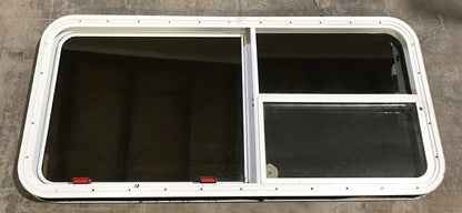 Used White Emergency Opening Window : 47 1/2 W x 21 1/2 H x 2 D