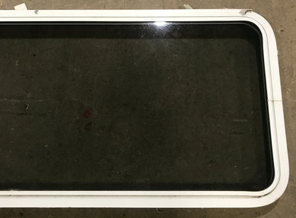 Used White Radius Non Opening Window : 60 W x 21 1/2 H x 1 7/8 D