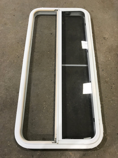 Used White Radius Emergency Opening Window : 47 1/2 W x 21 1/2 H x 1 1/2 D
