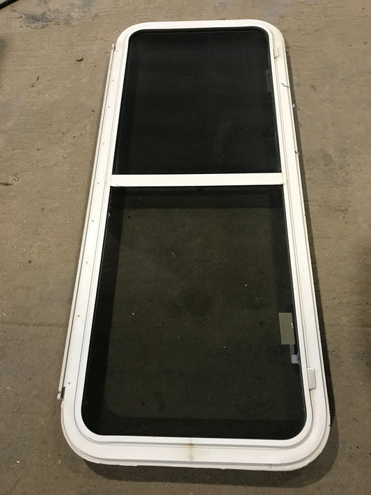 Used White Radius Emergency Opening Window : 54 1/4 W x 21 3/4 H x 2 D