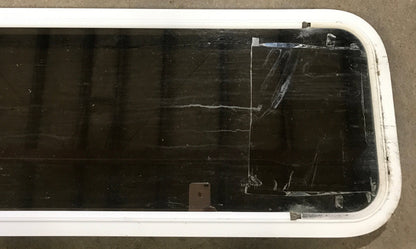 Used White Radius Non Opening Window : 45 1/2 W x 15 1/2 H x 1 7/8 D