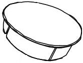 Dometic Toilet Flush Mechanism Cover 385311656