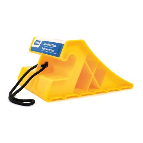 (NLA) Camco 44475 Super Wheel Chock with Rope  - Yellow