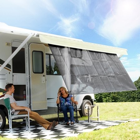 Camco 51456  - RV Awning Shade Kit  - 54x 180, Blue