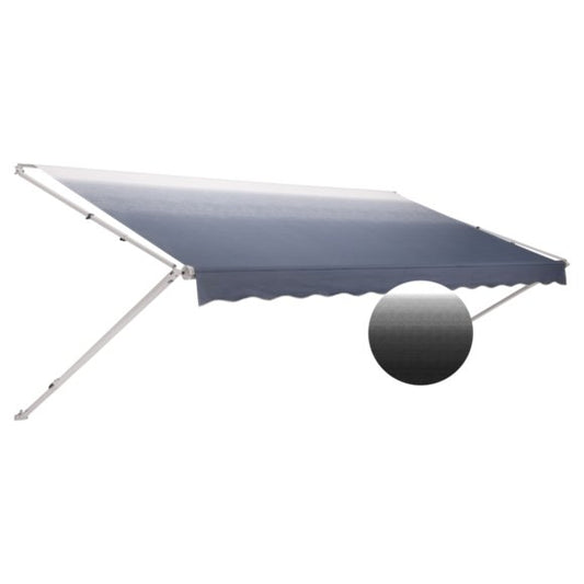 Dometic Corp 848NR16.40TU - 8500 Patio Awning, Onyx, 16', White Weathershield/ Black End Cap