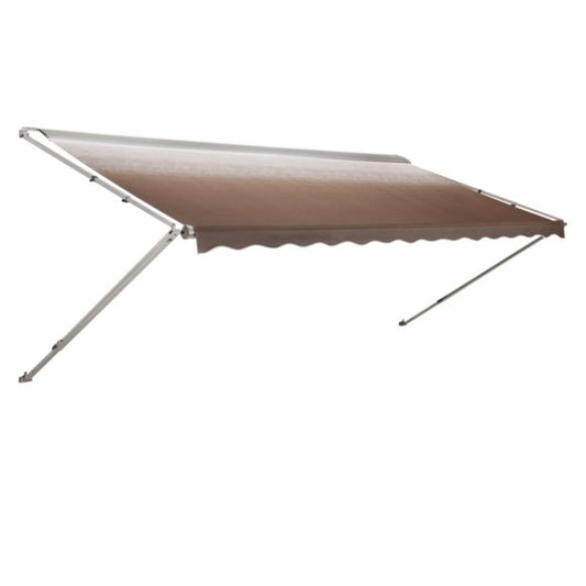 Dometic Corp 848NS16.40TU - 8500 Patio Awning, Sandstone, 16', White Weathershield/ Black End Cap