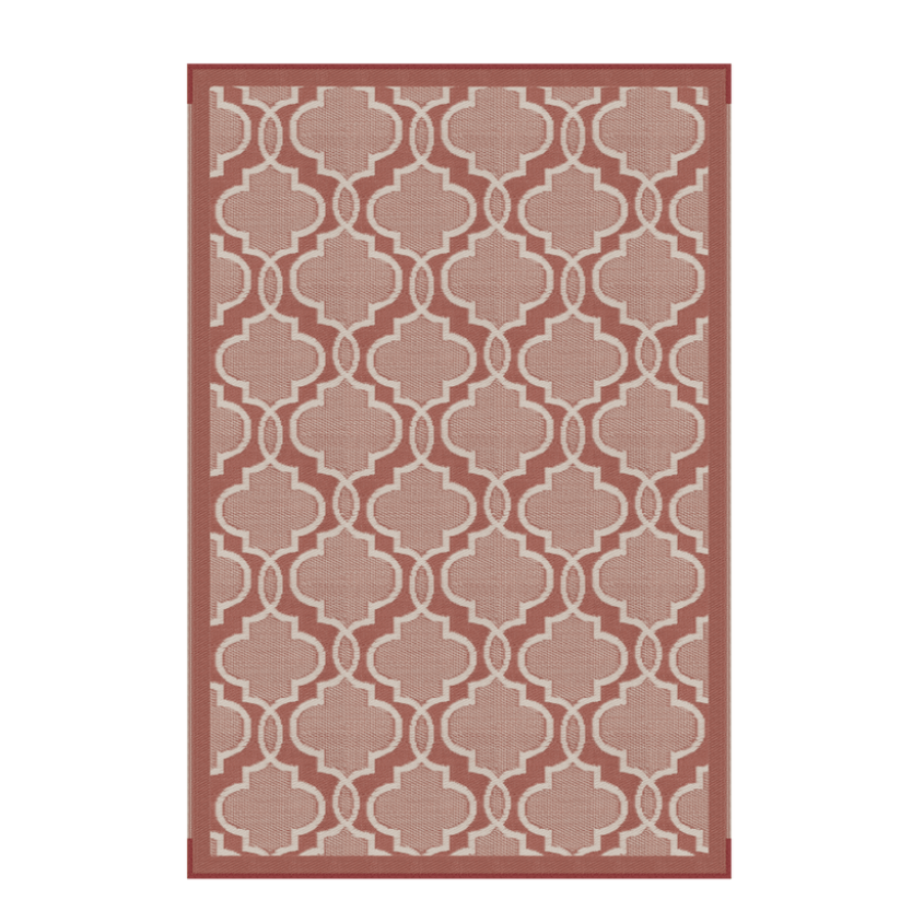 Lippert Components 2021028008 - 6'W x 9'L Terracotta All Weather Patio Mat