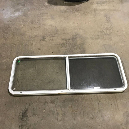 Used White Radius Opening Window - 60.25 X 21.75 X 1.875