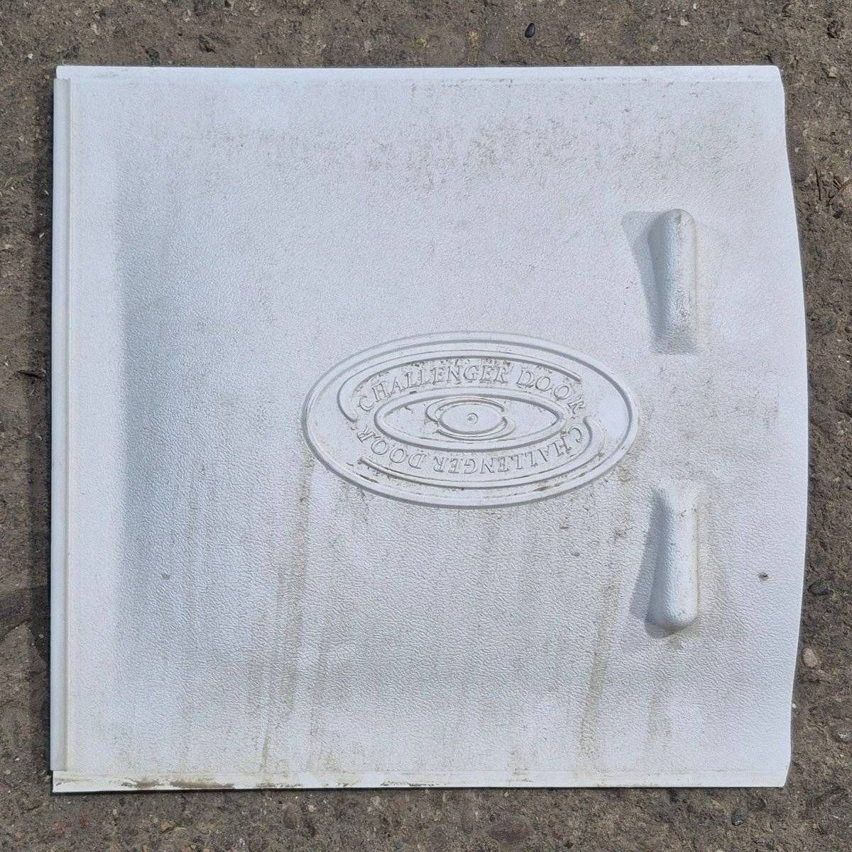 Used Screen Door Slide Panel, White - 12 1/8 X 12