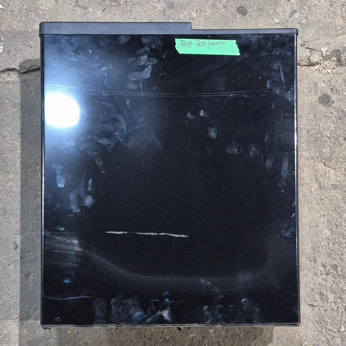Used Norcold Refrigerator Upper (Freezer) Right Side Door, Black , 19 1/4 X 16 3/8 - 634073
