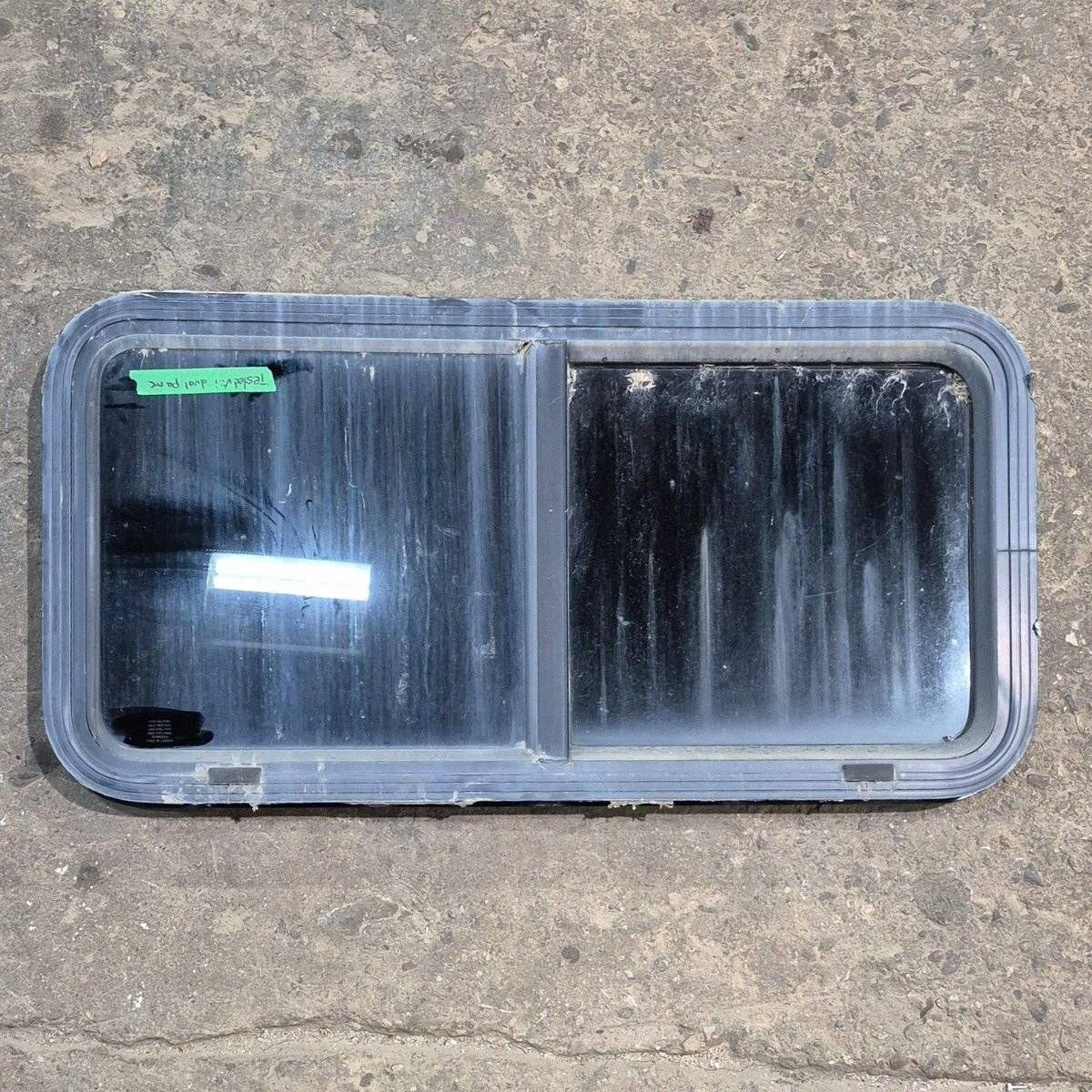 Used Black Radius Opening Window - 36 1/8 X 17 1/2 X 1 7/8