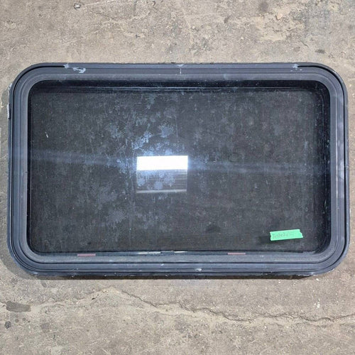 Used Black Radius Emergency Opening Window - 35 1/8 X 21 1/4 X 1 7/8