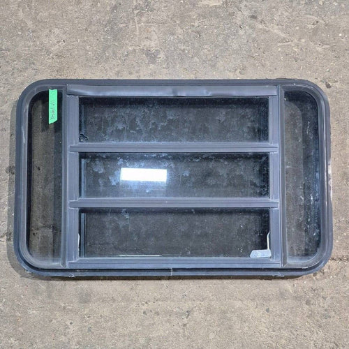Used Black Radius Opening Window - 35 1/8 X 21 1/4 X 1 7/8