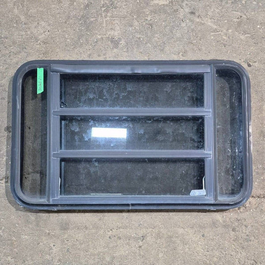 Used Black Radius Opening Window - 35 1/8 X 21 1/4 X 1 7/8