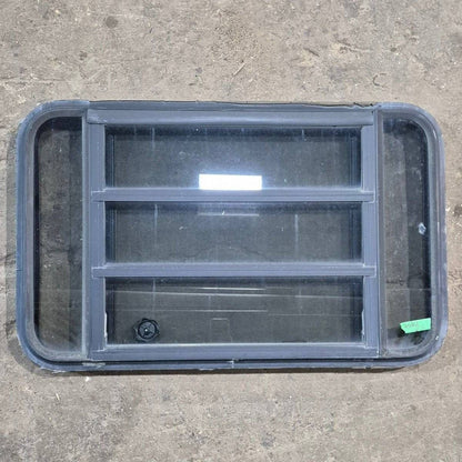 Used Black Radius Opening Window - 35 1/8 X 21 1/4 X 1 7/8