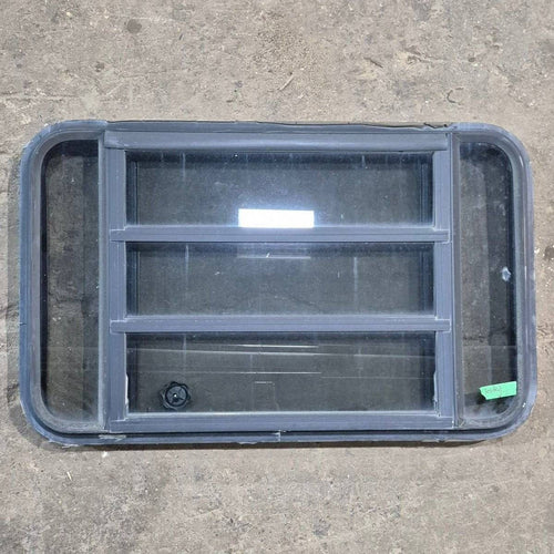 Used Black Radius Opening Window - 35 1/8 X 21 1/4 X 1 7/8