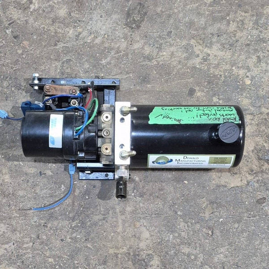 Used Dewald RV Slide Out Hydraulic Pump/ Motor/ Tank Assembly