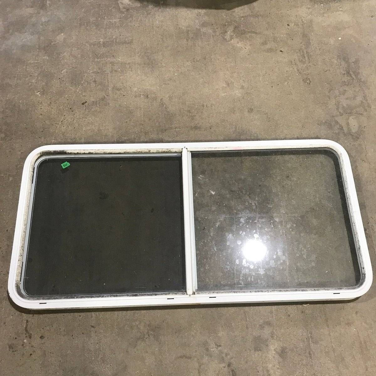 Used White Radius Opening Window - 54.5 X 25.5 X 1.875
