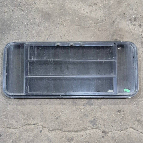 Used Black Radius Opening Window - 53 1/8 X 21 1/4 X 1 7/8