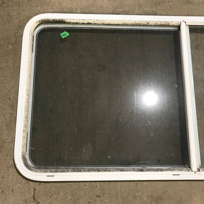 Used White Radius Opening Window - 54.5 X 25.5 X 1.875
