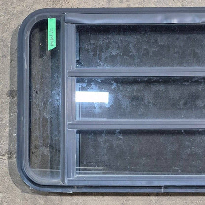Used Black Radius Opening Window - 35 1/8 X 21 1/4 X 1 7/8