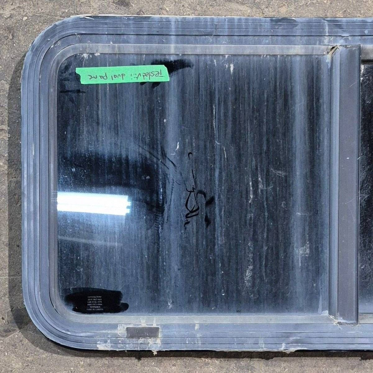 Used Black Radius Opening Window - 36 1/8 X 17 1/2 X 1 7/8