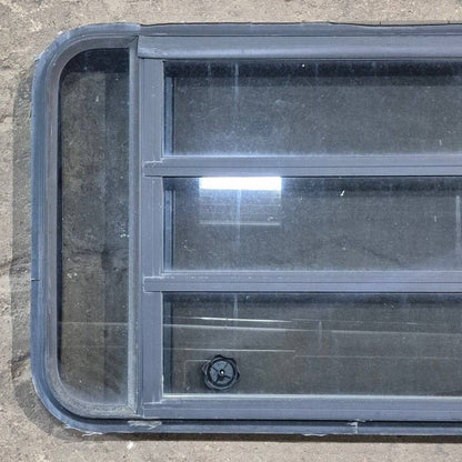 Used Black Radius Opening Window - 35 1/8 X 21 1/4 X 1 7/8