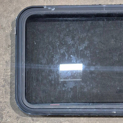Used Black Radius Emergency Opening Window - 35 1/8 X 21 1/4 X 1 7/8