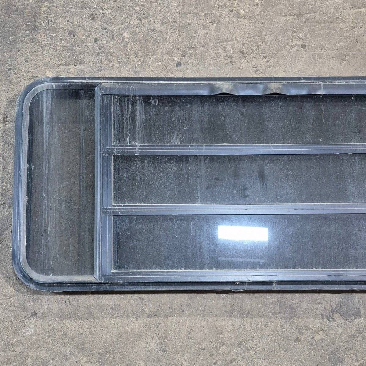 Used Black Radius Opening Window - 53 1/8 X 21 1/4 X 1 7/8