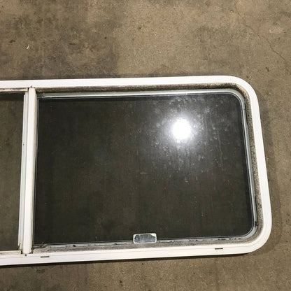 Used White Radius Opening Window - 60.25 X 21.75 X 1.875